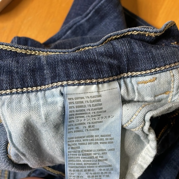 SOLD Hollister California Social Stretch SIZE 0 34W Low Rise Skinny Dark Wash - Picture 4 of 6